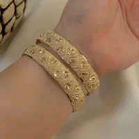 دوعدد تک پوش النگویی طلا روس جنس اصل