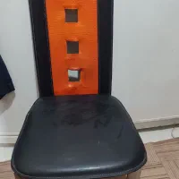 صندلی چرم و استیل