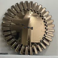 ساعت دیواری آینه ای قطر ۸۸ سانتیمتر طرح خورشید|ساعت دیواری و تزئینی|کرج, گوهردشت|دیوار