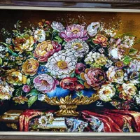 تابلو فرش دستبافت گل/فروشگاه ماندگار نقد و اقساط|تابلو فرش|تهران, لویزان|دیوار