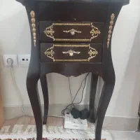 میز تلفن تمام چوب