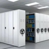 کمد بایگانی ریلی متحرک فلزی و کمد دوار