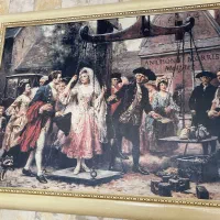 تابلو دیواری طراحی فرانسوی روغنی