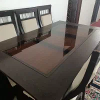 میز غذا خوری. و پرده|میز و صندلی غذاخوری|سراجو, |دیوار