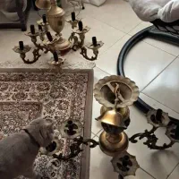 لوستر برنز|لوستر و چراغ آویز|کرج, باغستان|دیوار