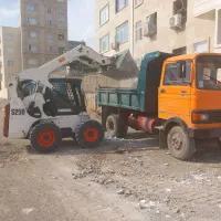حمل نخاله کندن استخر خاکبرداری با بابکت