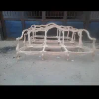 ابزاری فرانسوی کاناپه روما دسته لگنی کلاف خام|مبلمان خانگی و میز عسلی|تهران, یافت‌آباد|دیوار