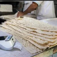 کارگر نان جمع کن نانوایی لواشی
