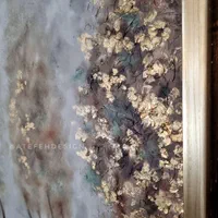 تابلو نقاشی درخت آنتیک، ورق طلا، قاب بژ|تابلو، نقاشی، عکس|تهران, عباسآباد|دیوار