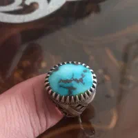 انگشتر نقره فیروزه و باباقوری|بدلیجات|تهران, ابوذر|دیوار