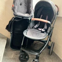 کالسکه برند ۳تیکه +ساک در حدنو