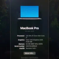 Macbook pro 2019|رایانه همراه|اصفهان, خانه اصفهان|دیوار