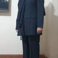 کت و شلوار زنانه سورمه ای سایز 44