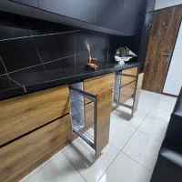 (دکورفروشی)کابینت آشپزخانه هایگلاس ترک با صفحه سنگ|مصالح و تجهیزات ساختمان|تهران, عباس‌آباد|دیوار