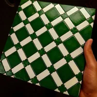 کاشی سرامیک دست ساز حصیری 30*30