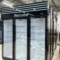 یخچال ایستاده بدنه فوم تزریق فروشگاهی و مغازه