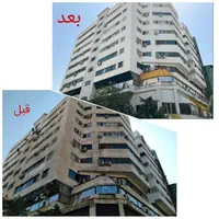 رنگ آمیزی نما.نقاشی کنیتکس کنتکس طناب بدون داربست|خدمات پیشه و مهارت|تهران, میدان ولیعصر|دیوار