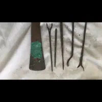 چند تیکه مفرغ قدیمی با اصالت|کلکسیون اشیاء عتیقه|جیرفت, |دیوار