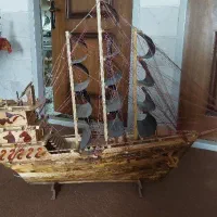 کشتی بزرگ.|مجسمه، تندیس، ماکت|یزد, |دیوار