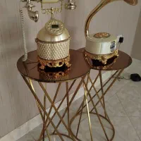 تلفن و گرامافون سلطنتی با میز درحد|تلفن رومیزی|سمنان, |دیوار