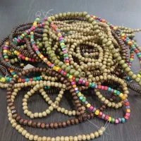 بدلیجات کریستال و مروارید فیمو بند چوبی|بدلیجات|بندر امام خمینی, |دیوار