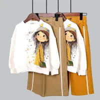 کراپ و شلوار کتان لباس بچه گانه