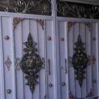 درب  در باغ باغی حیاطی حیات آهنی ویلایی باغ در