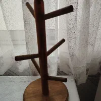 آویز لیوان چوبی شش تایی