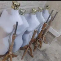 مانکن تاج دار پایه چوبی