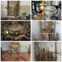 خریداروفروشنده دکوری و آینه و شمعدان برنجی/سمساری