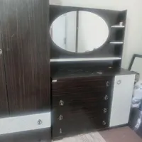 تخت و آینه دلاور کمدلباس|تخت و سرویس خواب|گلبهار, |دیوار