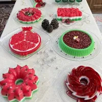 ژله شب یلدا و چیز کیک