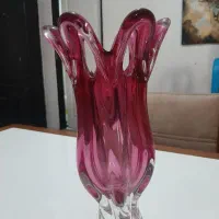 گلدان کریستال صورتی