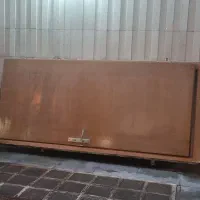 درب چوبی با چهار چوب فلزی روکوب چوب