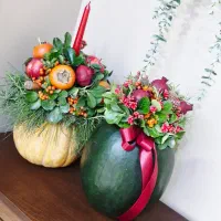 تزیین هندونه و کدو حلوایی برای شب یلدا