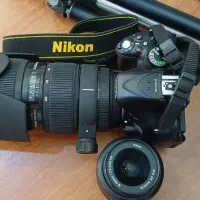 دوربین عکاسی 5200 و لنز حرفه ای