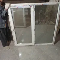 در و پنجره upvc و در چوبی و روشویی