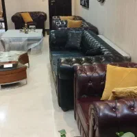 مبل چرم و ناهار خوری ۶ نفره