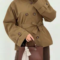 ترنج کت یقه ایستاده با آستر کشی و پارچه ضدآب|لباس|سمنان, |دیوار