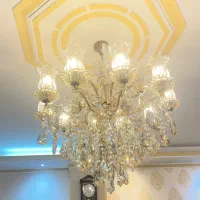 دو عدد لوستر کریستال|لوستر و چراغ آویز|تهران, امیرآباد|دیوار