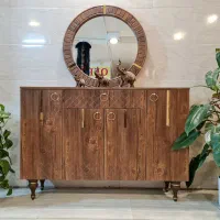 آینه و کنسول مدل رومی آیینه کنسول (قهوه ای گرونتر)|بوفه، ویترین، کنسول|مشهد, خواجه ربیع|دیوار
