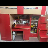تخت کودک و نوجوان بابوفه وکمدکفش ولباس ومیزتحریر