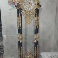 ساعت ایستاده نقره ای طلایی