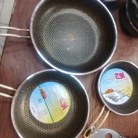 سه تابه گرانیتی نو، ماندگاری بالا، زیرقیمت|ظروف پخت‌وپز|مشهد, ولیعصر (شهرک غرب)|دیوار