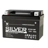 باتری موتور سیکلت 9آمپر 12ولت SILVER