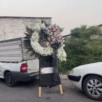 تاج گل تبریک و تسلیت ماشین عروس و عذا