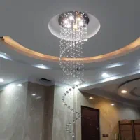 لوستر الماس. کریستالی مدل مارپیچ. AC light|لوستر و چراغ آویز|تهران, سنگلج (شاپور)|دیوار