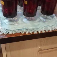 لیوان پایه دار یاقوتی لومینارک