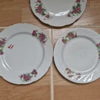 سه عدد پیش دستی گل سرخی