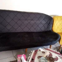 مبل ۷نفره قایقی ‌‌میز جلو مبلی ‌ عسلی ۳ تیکه